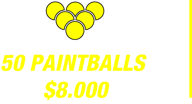Recarga 50 paintballs Hard paintball Bogota