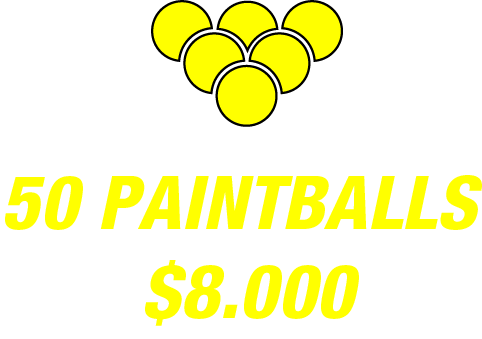 Recarga 50 paintballs Hard paintball Bogota
